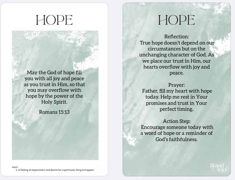 Faith Hope Love Scripture Card Bundle