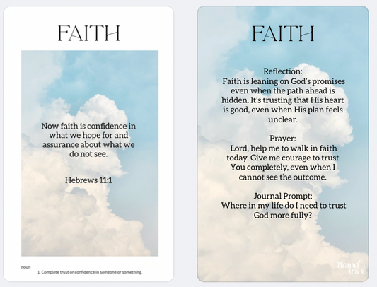 Faith Hope Love Scripture Card Bundle
